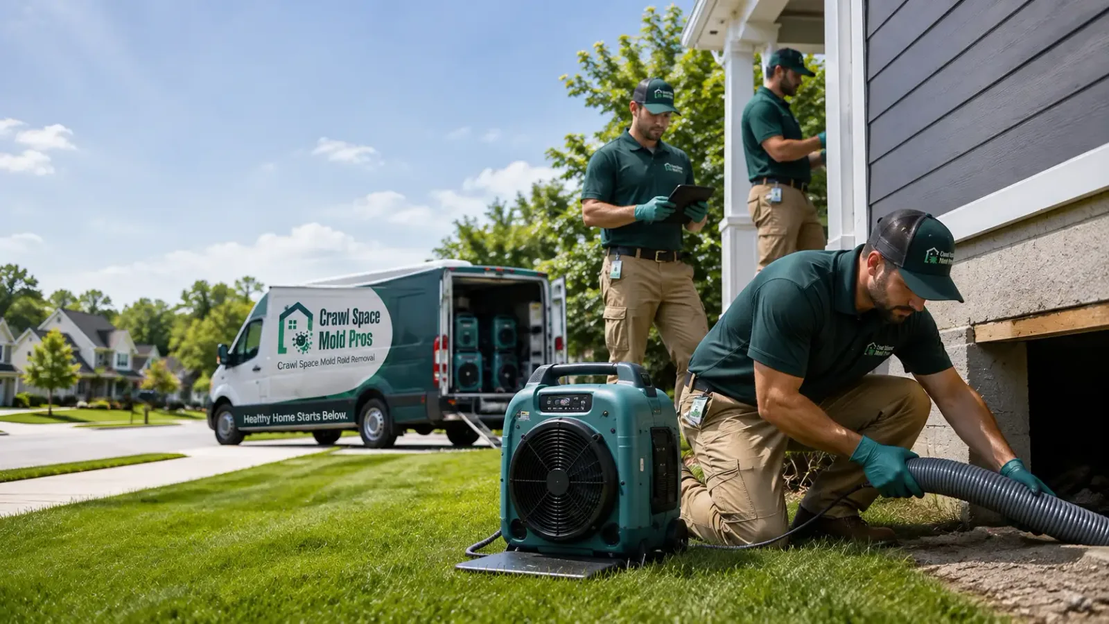 Crawl Space Mold Removal in Columbus, MI